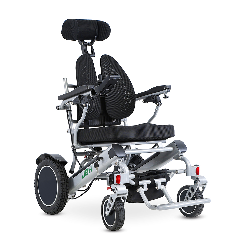 JBH Theftproof Power Aluminum Alloy High Back Wheelchair D11A