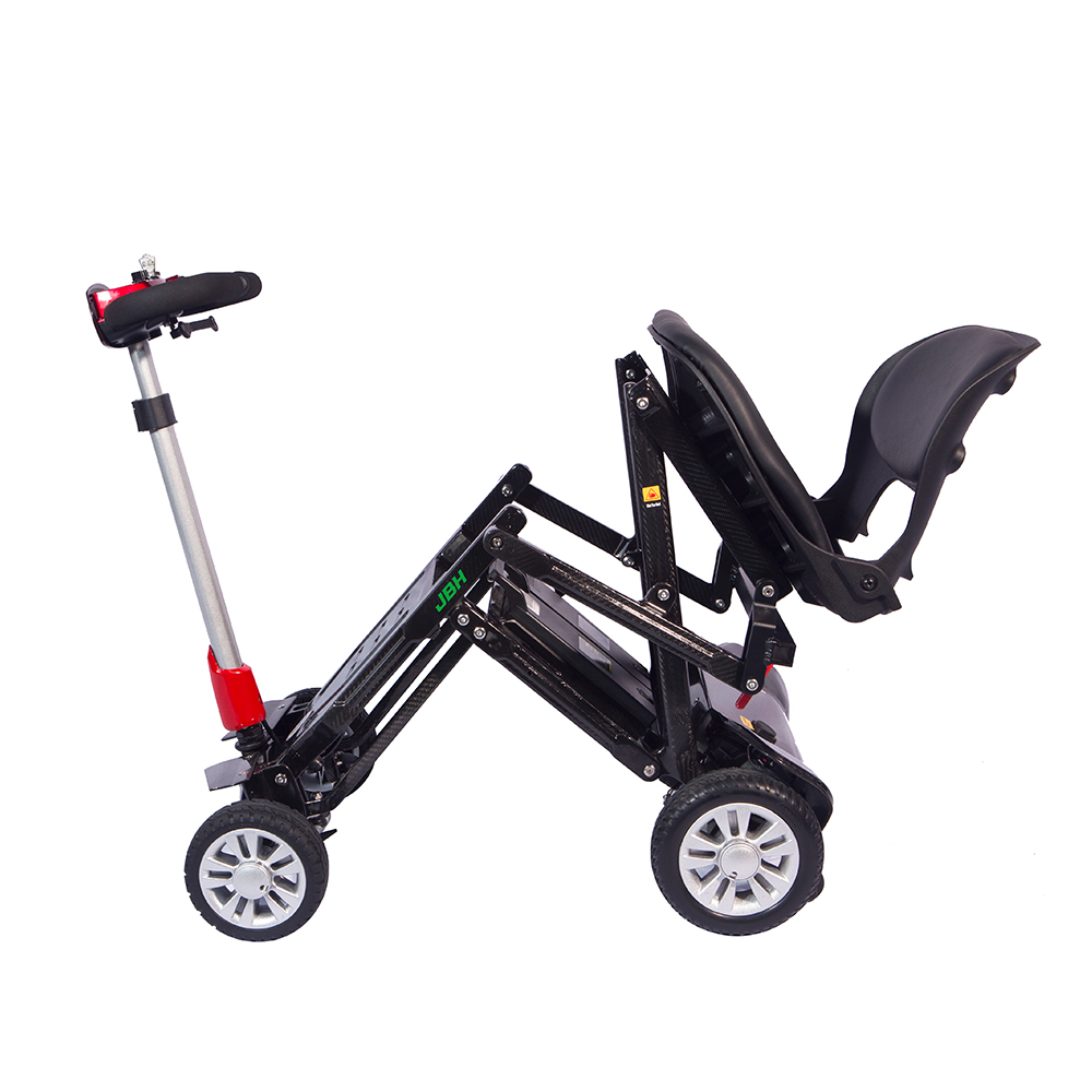 JBH Red Carbon Fiber Foldable Mobility Scooter FBC01