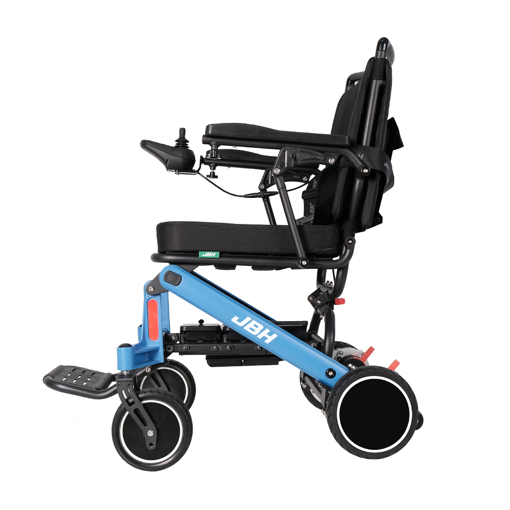 JBH Lightweight Foldable Electric Wheelchair with Compact Size D23 JBH