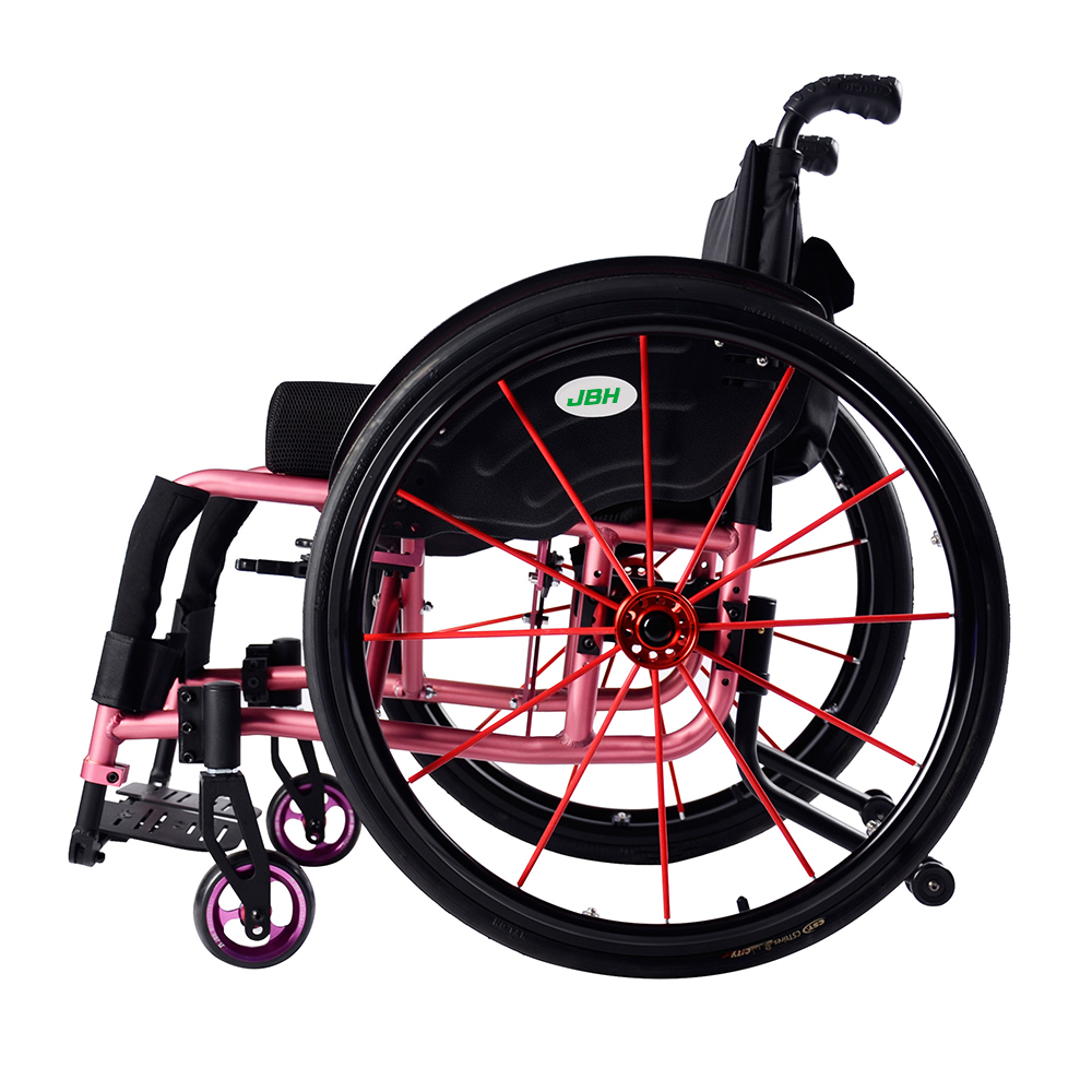 JBH Pink Lightweight Sport Wheelchair S002 - JBH